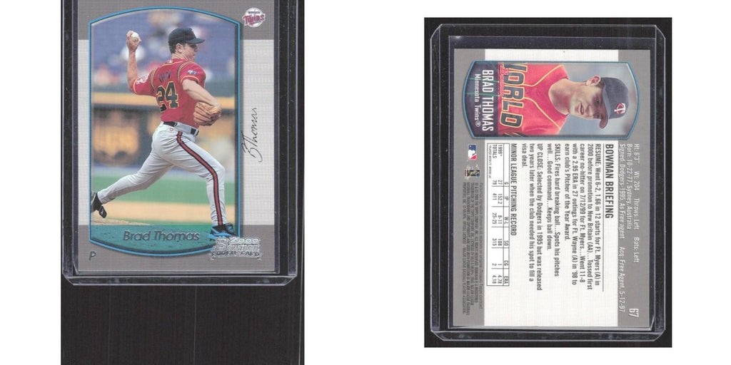 2000 Bowman Draft Picks & Prospects Brad Thomas RC Twins #67