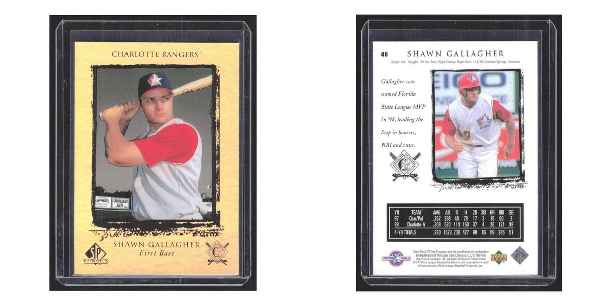 1999 SP Top Prospects Shawn Gallagher Charlotte Rangers #48