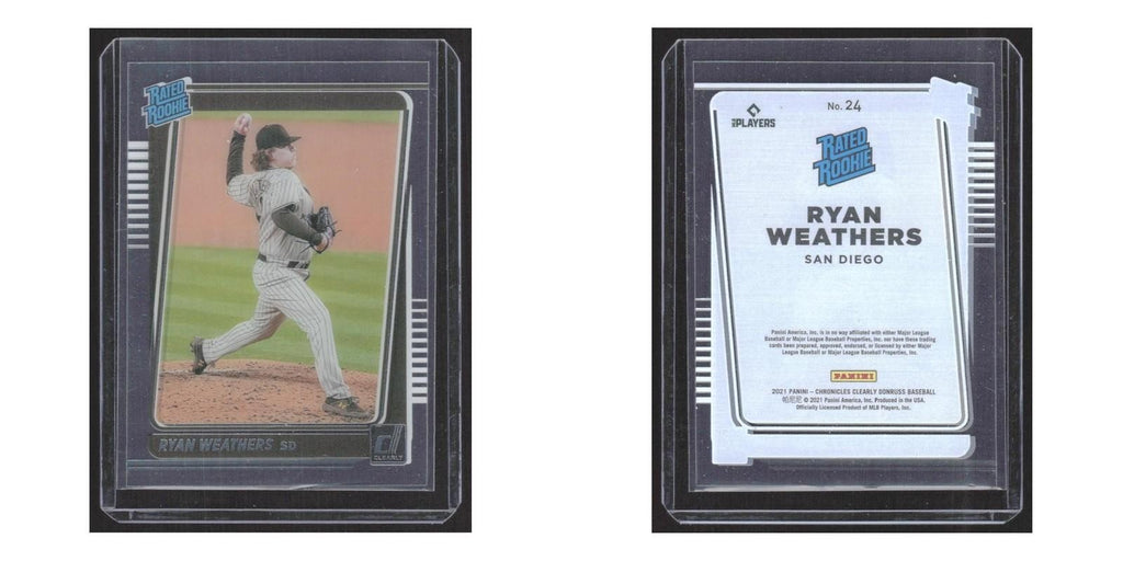 2021 Panini Chronicles Clearly Donruss Ryan Weathers Padres #24