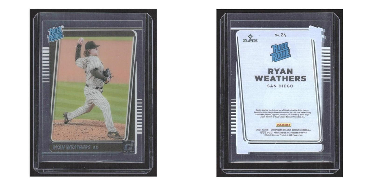 2021 Panini Chronicles Clearly Donruss Ryan Weathers Padres #24