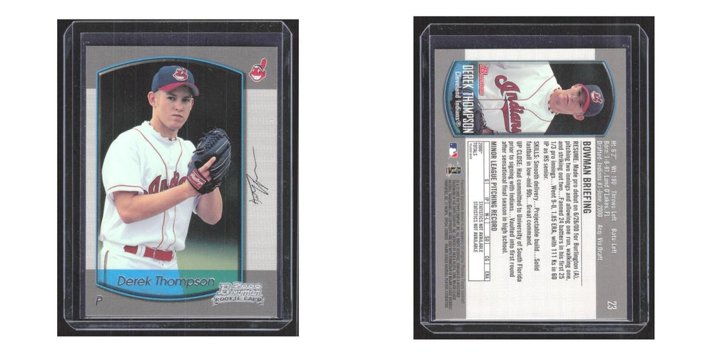 2000 Bowman Derek Thompson RC Indians #23