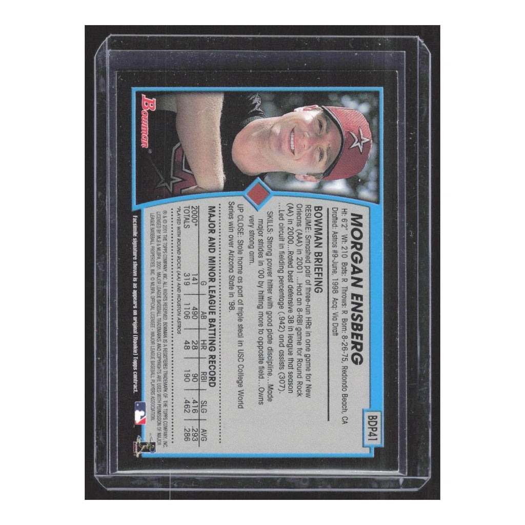 2001 Bowman Draft Picks & Prospects Morgan Ensberg RC Astros #BDP41