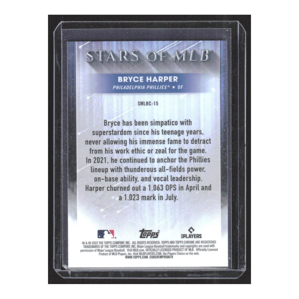 2022 Topps Stars of MLB Chrome Bryce Harper Phillies #SMLBC-15