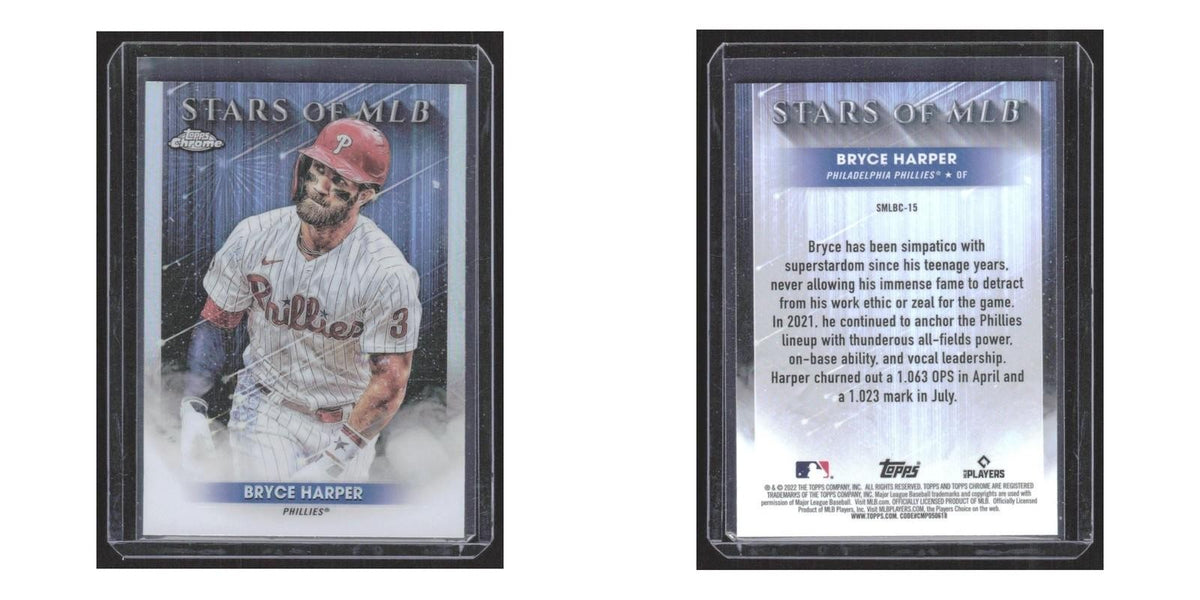 2022 Topps Stars of MLB Chrome Bryce Harper Phillies #SMLBC-15