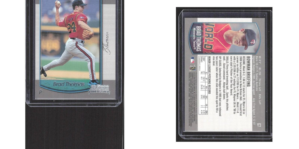 2000 Bowman Draft Picks & Prospects Brad Thomas RC Twins #67