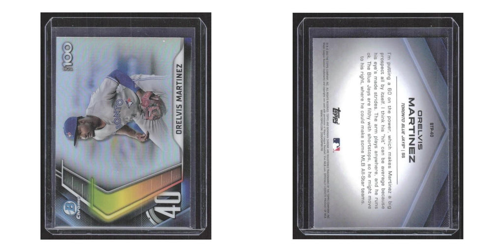2022 Bowman Scouts' Top 100 Orelvis Martinez Blue Jays #BTP-40