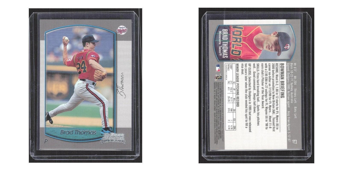 2000 Bowman Draft Picks & Prospects Brad Thomas RC Twins #67