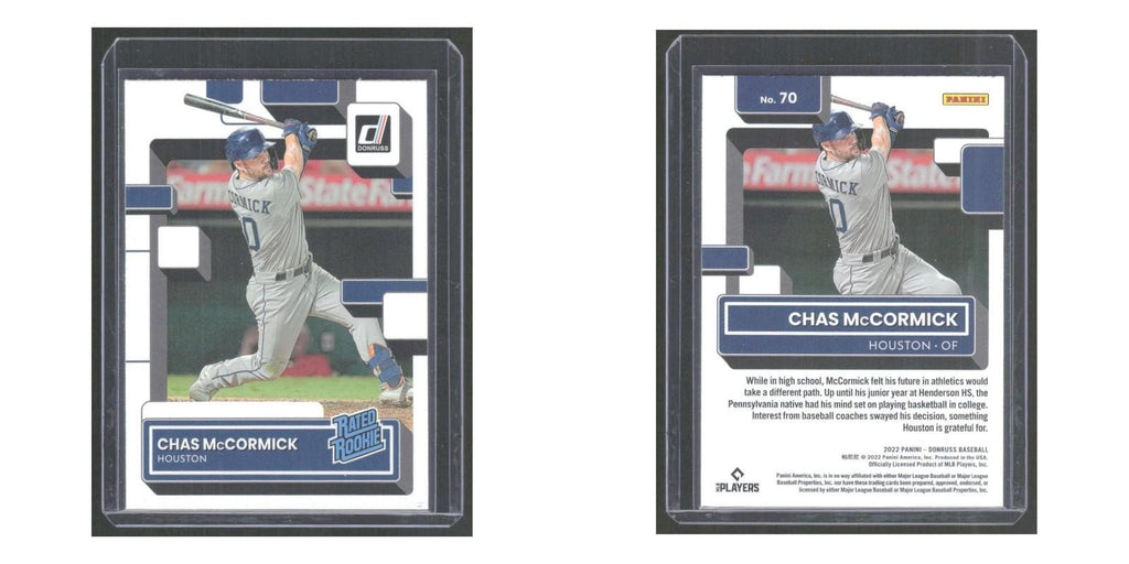 2022 Donruss Chas McCormick RC Astros #70
