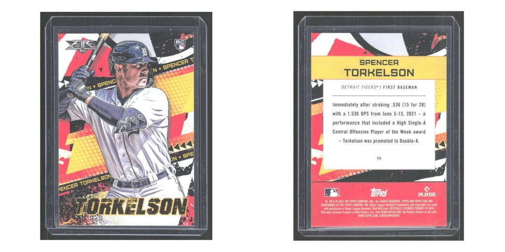 2022 Topps Fire Spencer Torkelson RC Tigers #111