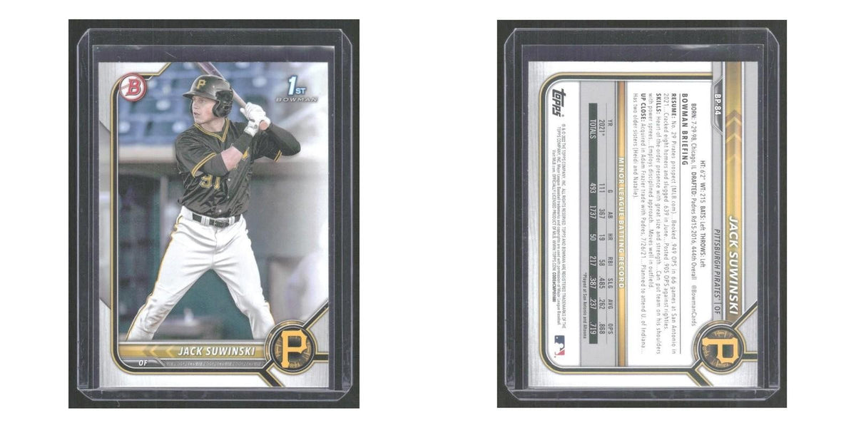 2022 Bowman Prospects Jack Suwinski Pirates #BP-84