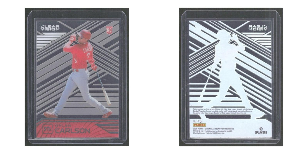 2021 Panini Chronicles Clear Vision Dylan Carlson RC Cardinals #15