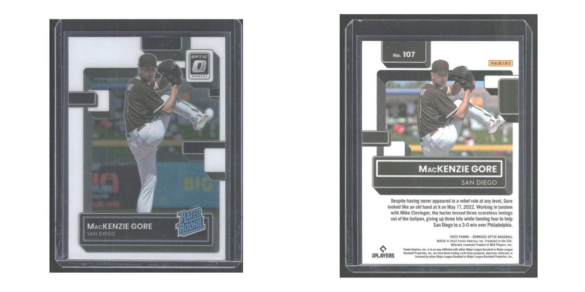 2022 Donruss Optic MacKenzie Gore RC Padres #107