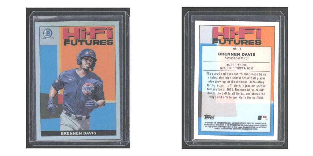 2022 Bowman Hi-Fi Futures Brennen Davis Cubs #HIFI-12