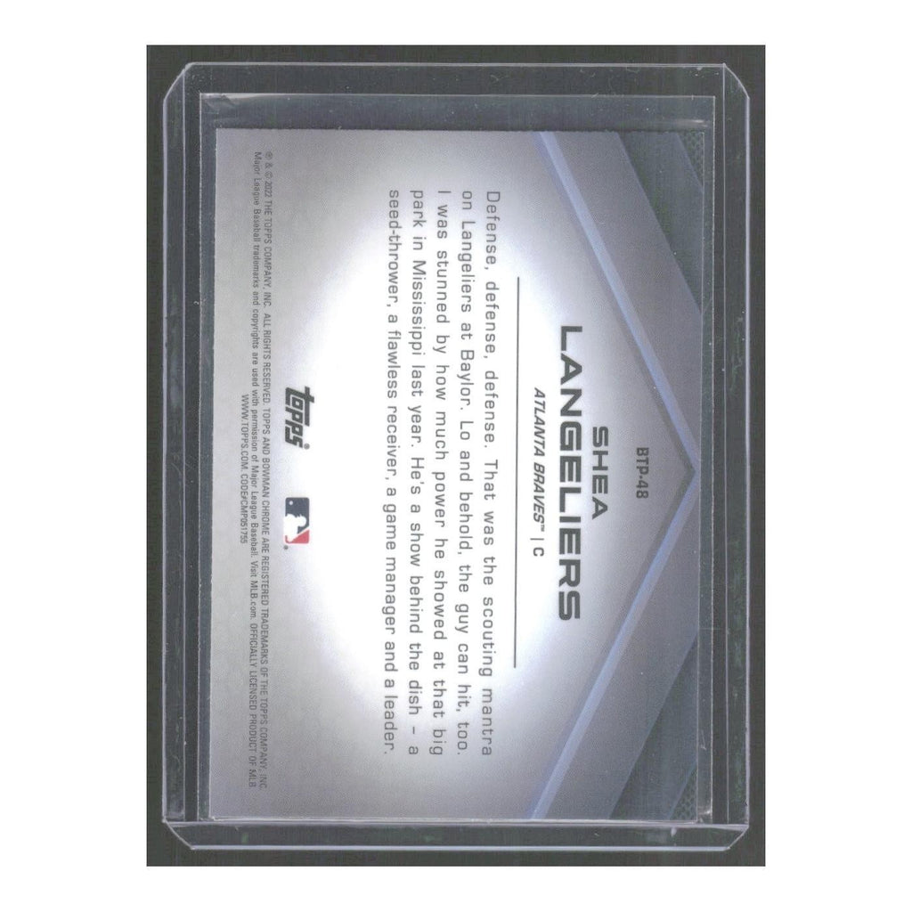 2022 Bowman Chrome Shea Langeliers Braves #BTP-48