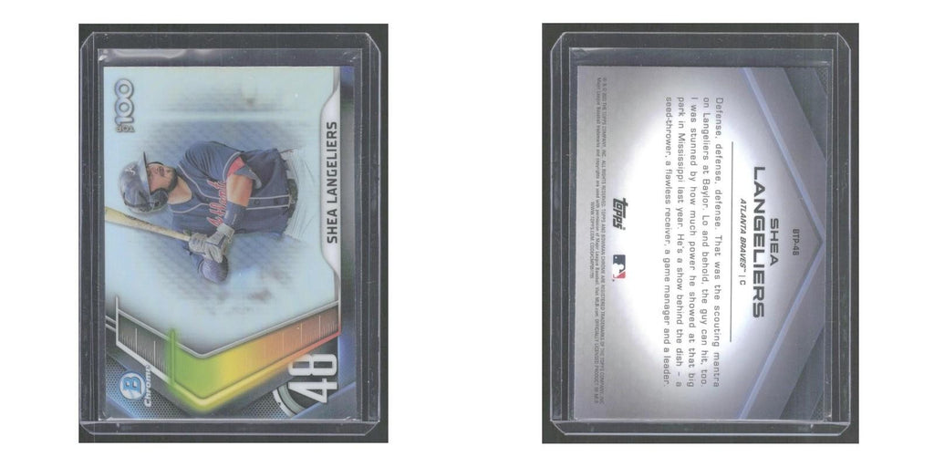 2022 Bowman Chrome Shea Langeliers Braves #BTP-48
