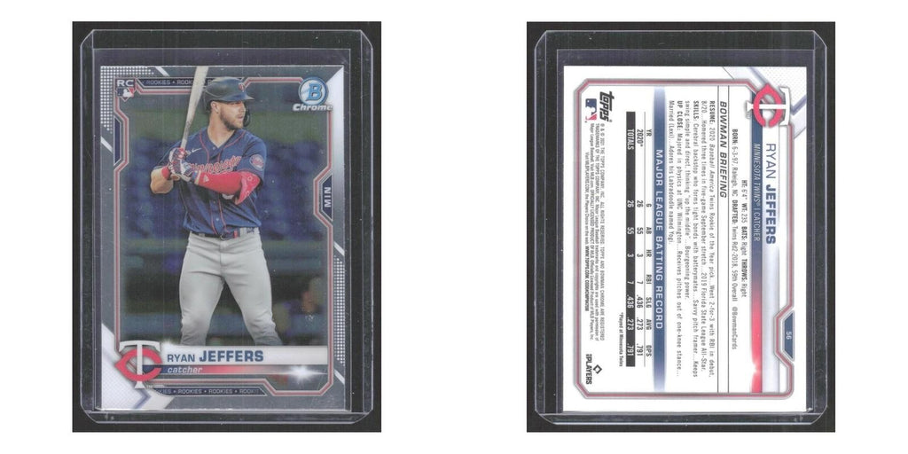 2021 Bowman Chrome Ryan Jeffers RC Twins #56