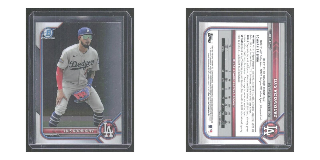 2022 Bowman Chrome Luis Rodriguez Dodgers #BCP-47