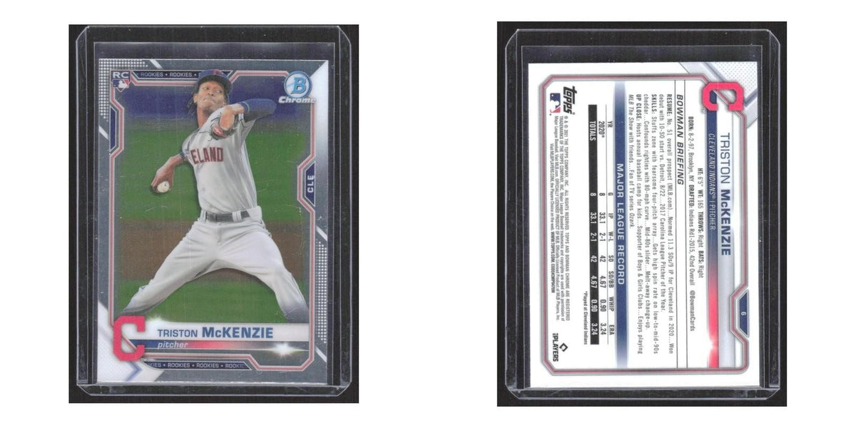 2020 Bowman Chrome Triston McKenzie RC Indians #6