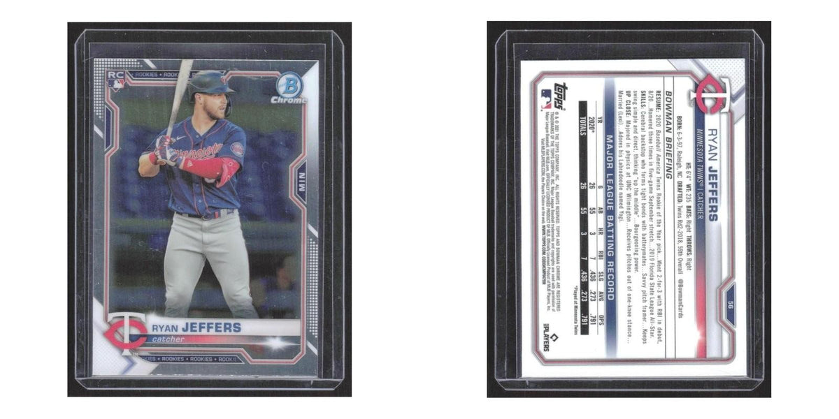2021 Bowman Chrome Ryan Jeffers RC Twins #56