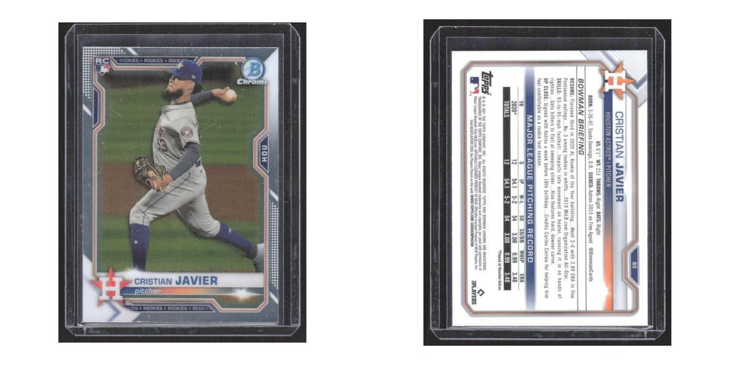 2021 Bowman Chrome Cristian Javier RC Astros #80