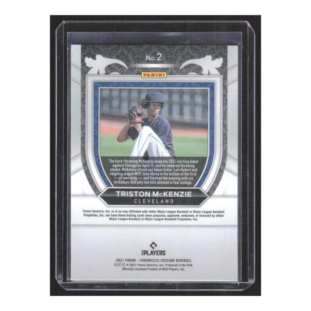 2021 Panini Chronicles Crusade Triston McKenzie RC Indians #2