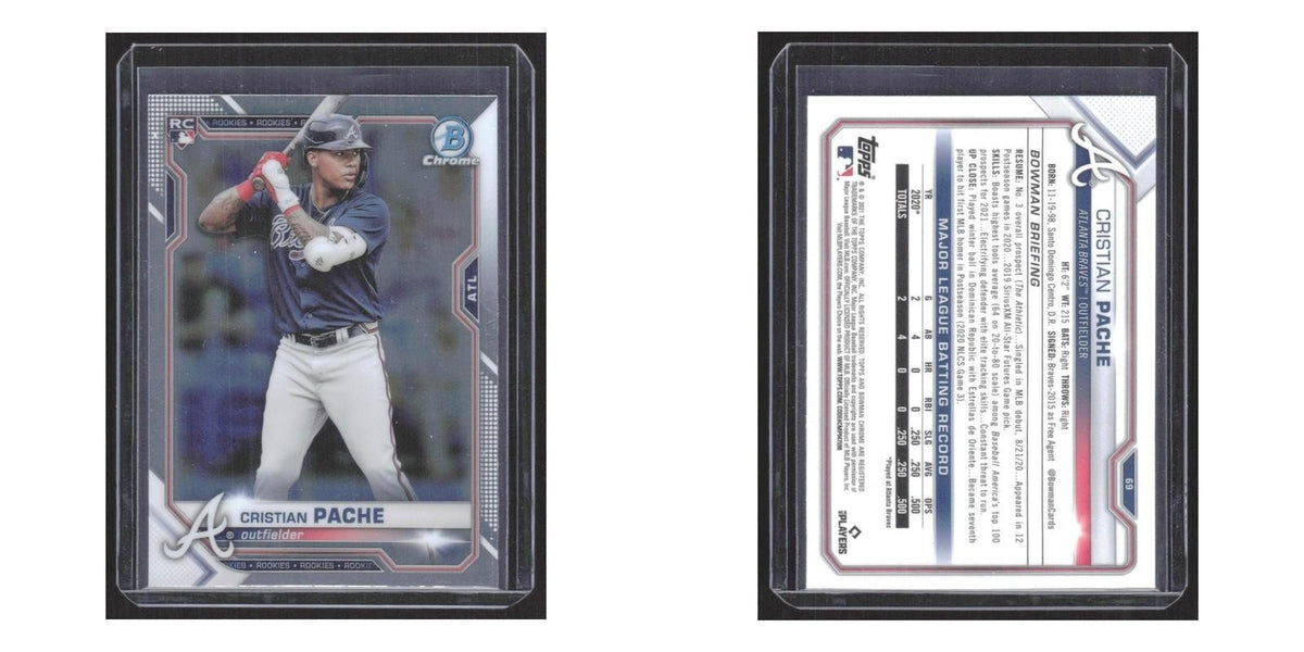 2021 Bowman Chrome Cristian Pache RC Braves #69