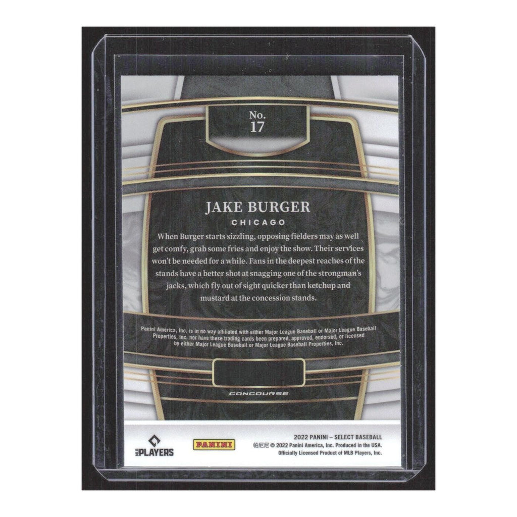 2022 Panini Select Jake Burger RC White Sox #17