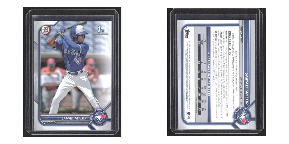 2022 Bowman Prospects Samad Taylor Blue Jays #BP-92