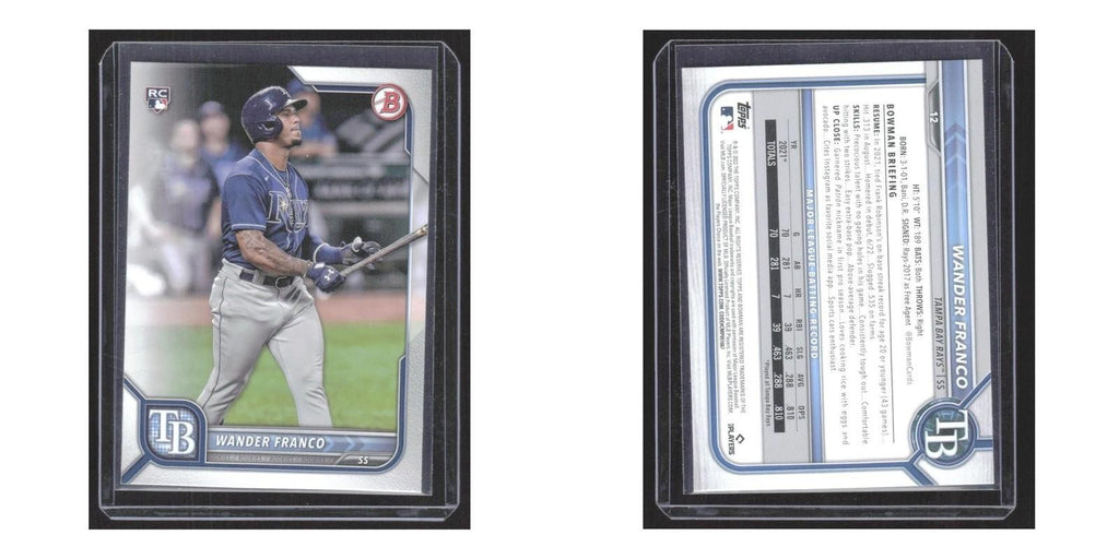 2022 Bowman Wander Franco RC Rays #12