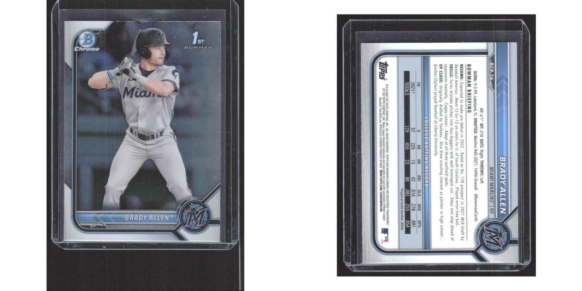 2022 Bowman Chrome Brady Allen Marlins #BCP-36