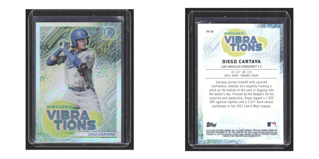 2022 Bowman Virtuosic Vibrations Diego Cartaya Dodgers #VV-20