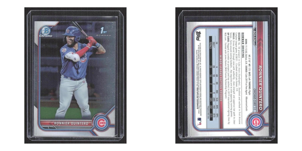 2022 Bowman Sapphire Edition Ronnier Quintero Cubs #BCP-124