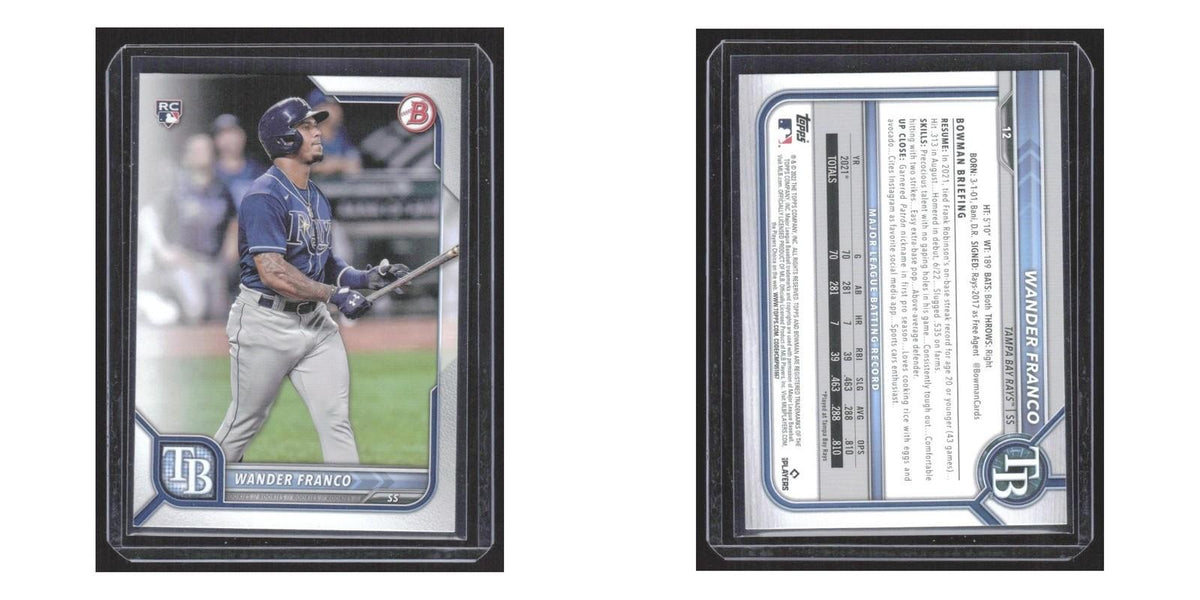 2022 Bowman Wander Franco RC Rays #12