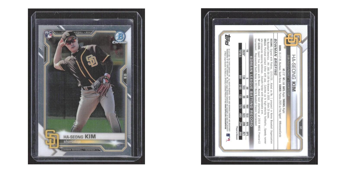 2021 Bowman Chrome Ha-Seong Kim RC Padres #97