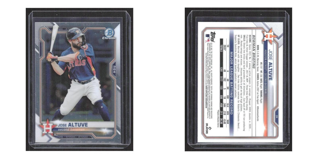 2021 Bowman Chrome Jose Altuve Astros #24