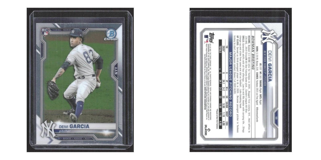 2021 Bowman Chrome Deivi Garcia RC Yankees #55