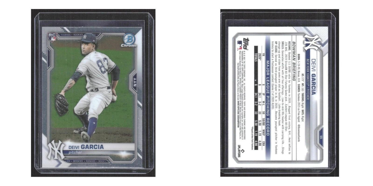2021 Bowman Chrome Deivi Garcia RC Yankees #55