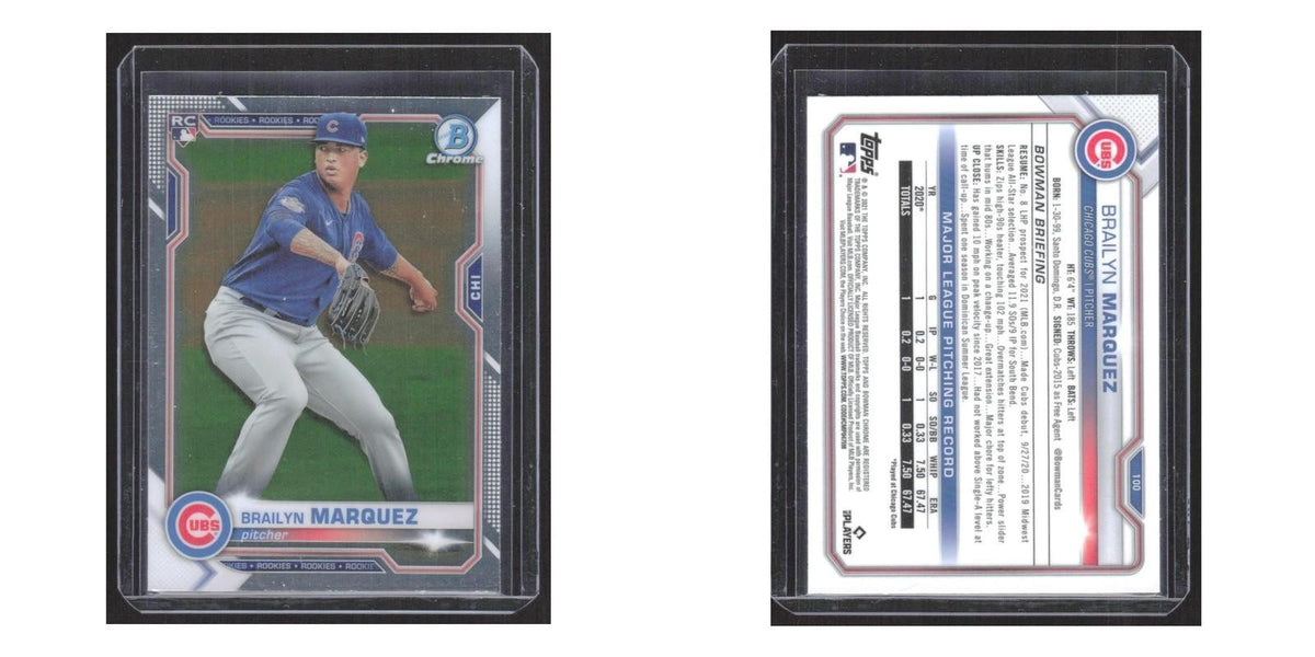 2021 Bowman Chrome Brailyn Marquez RC Cubs #100