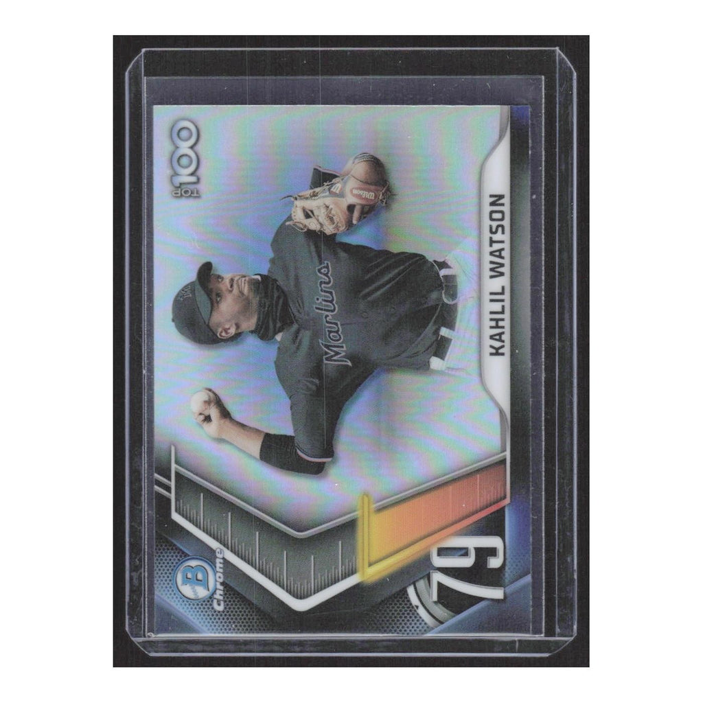 2022 Bowman Scouts' Top 100 Kahlil Watson Marlins #BTP-79