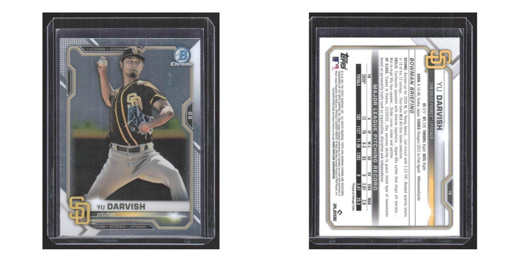 2021 Bowman Chrome Yu Darvish Padres #16
