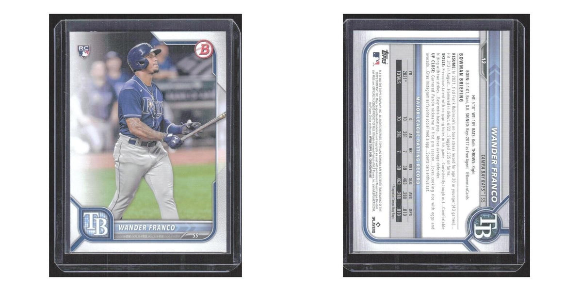 2022 Bowman Wander Franco RC Rays #12