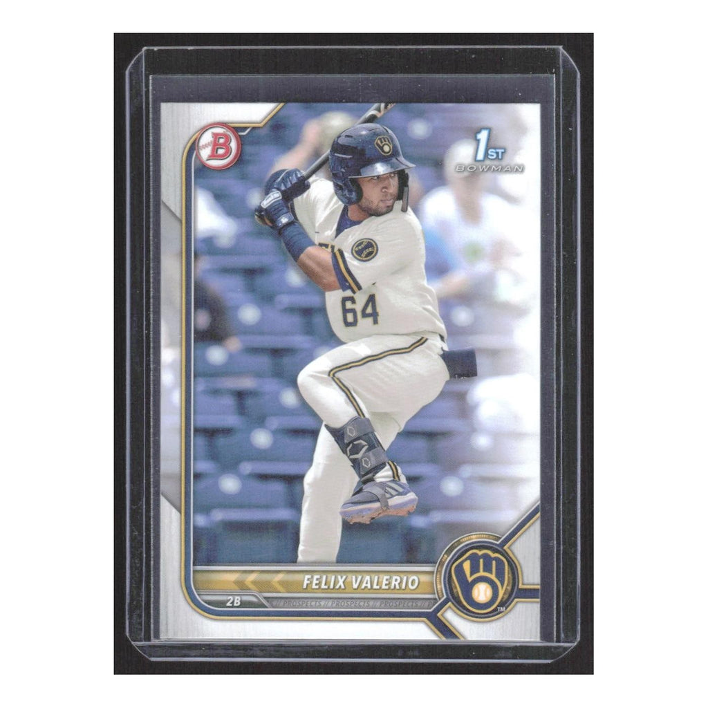 2022 Bowman Prospects Felix Valerio Brewers #BP-128