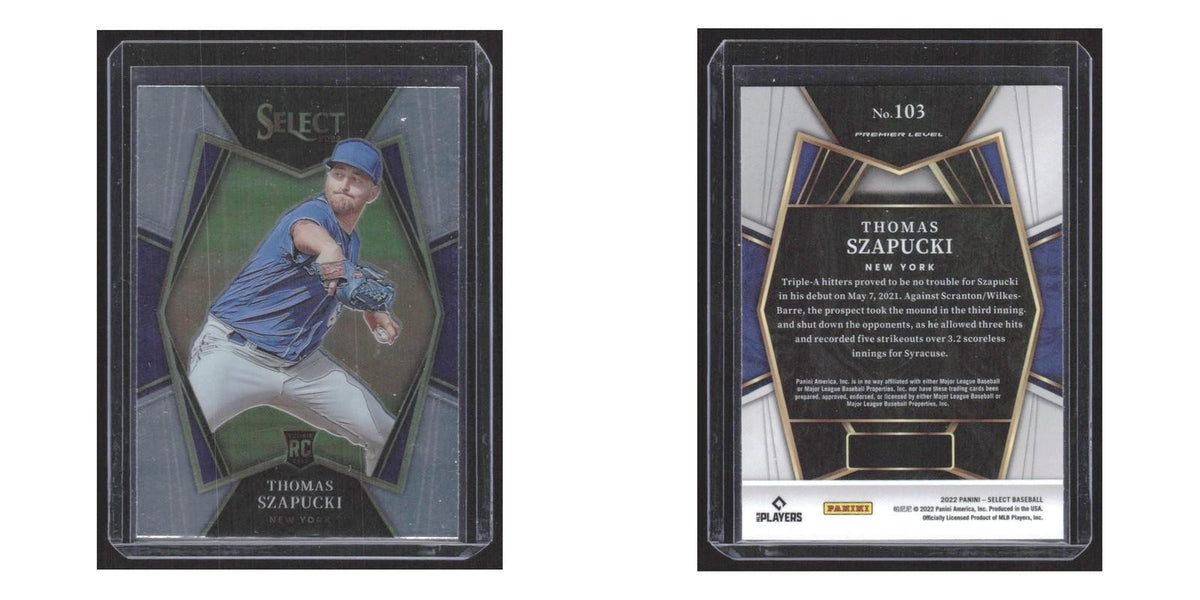 2022 Panini Select Thomas Szapucki RC Mets #103