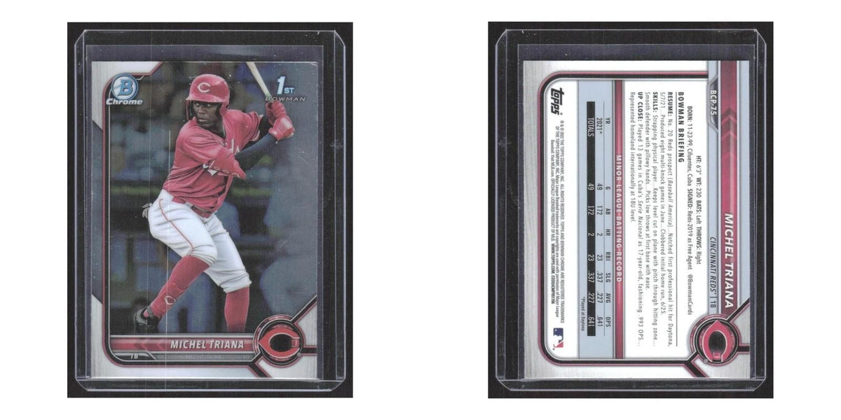 2022 Bowman Chrome Michel Triana Reds #BCP-75