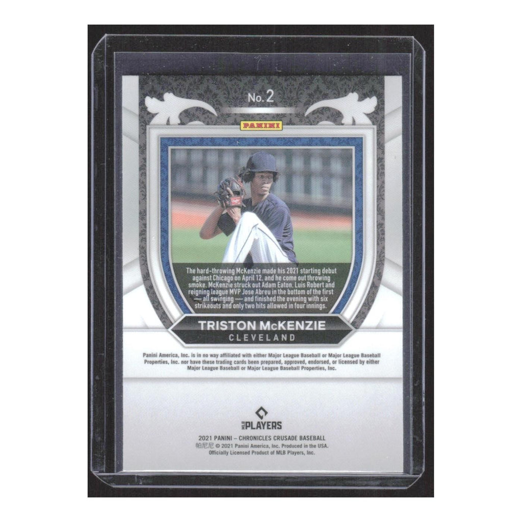 2021 Panini Chronicles Crusade Triston McKenzie RC Indians #2