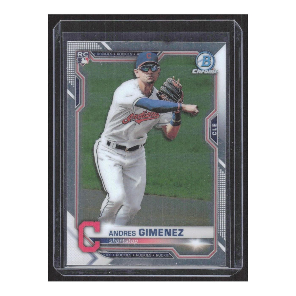 2021 Bowman Chrome Andres Gimenez RC Indians #12