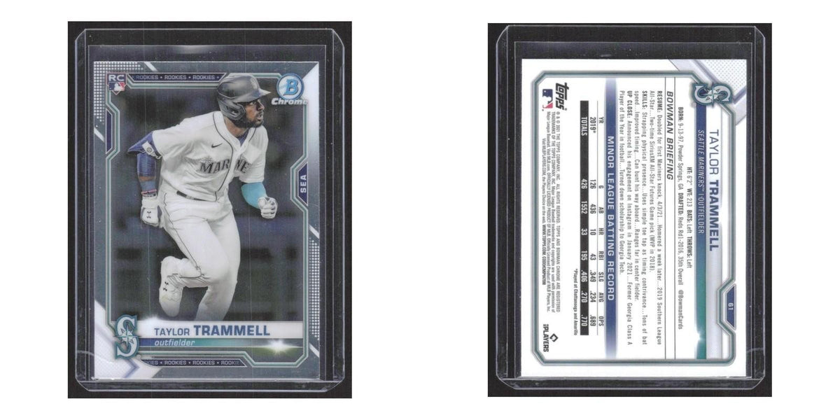 2020 Bowman Chrome Taylor Trammell RC Mariners #61