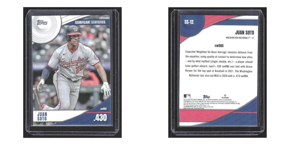 2022 Topps Significant Statistics Juan Soto Nationals #SS-12