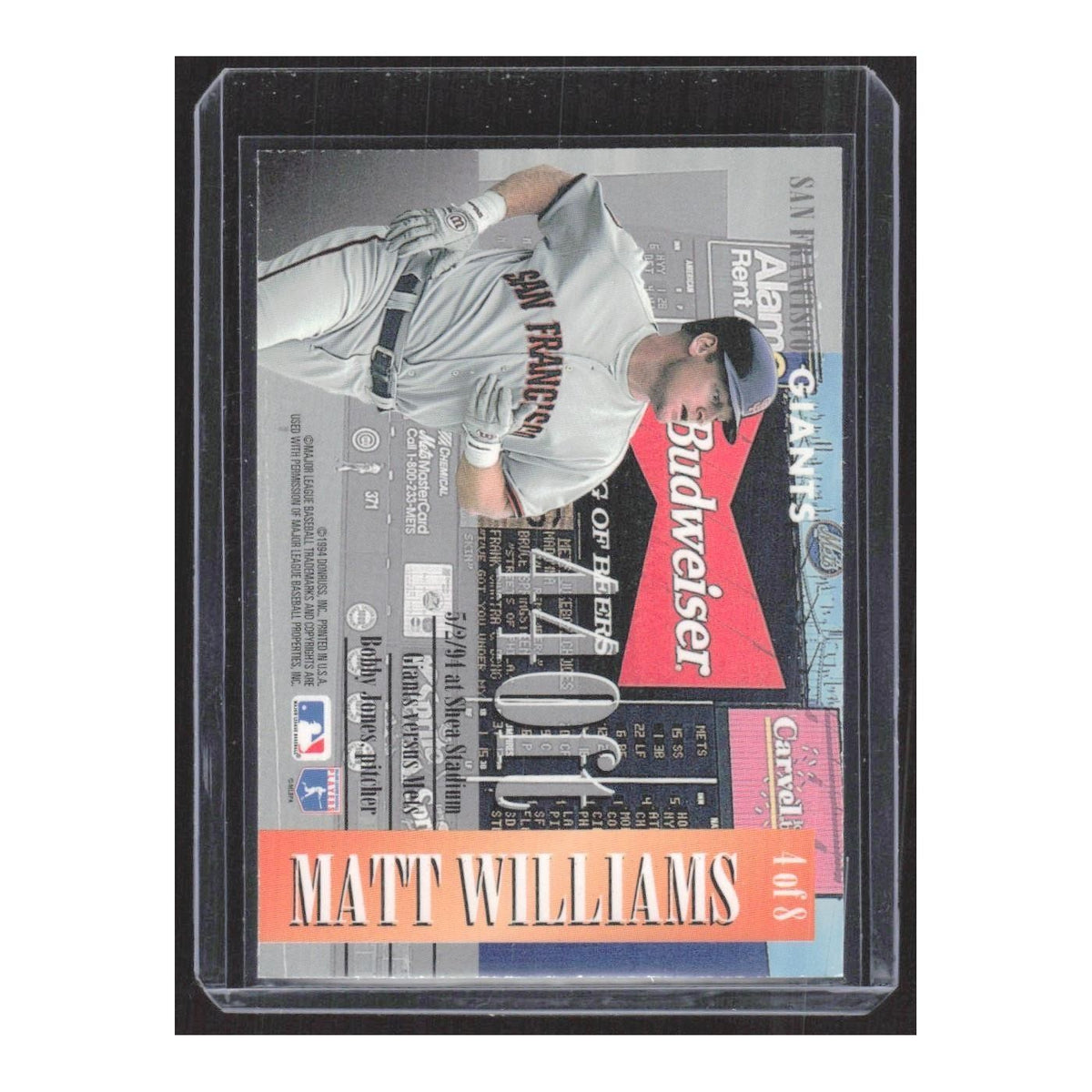 1994 Donruss Matt Williams Giants #4
