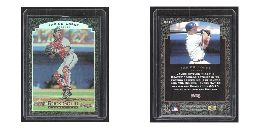 1997 Upper Deck Rock Solid Foundation Javier Lopez Braves #RS15
